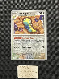 Pokemon Prismatic Evolutions - Dudunsparce - 080/131 - Reverse Holo - M/NM - Image 1