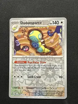 Pokemon Prismatic Evolutions - Dudunsparce - 080/131 - Reverse Holo - M/NM - Image 2