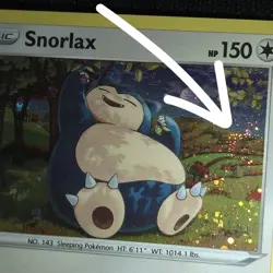 WHOLE SWIRL HEAVY BLEED 🌀💫 Snorlax 141/192 Rebel Cosmos Holo Pokemon Card - Image 1