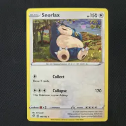 WHOLE SWIRL HEAVY BLEED 🌀💫 Snorlax 141/192 Rebel Cosmos Holo Pokemon Card - Image 5