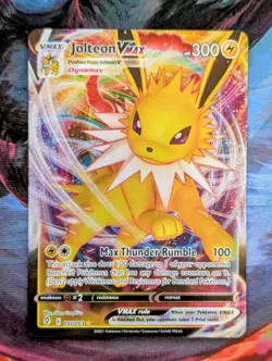 Pokemon TCG Jolteon VMAX Evolving Skies 051/203 Holo Ultra Rare NM - Image 1