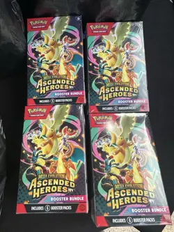 Pokemon Ascended Heroes Booster Bundles x4 Brand New Factory Sealed TCG - Image 1