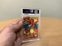 2000 TOPPS POKEMON TV ANIMATION CLEAR CARDS #PC3 CHARIZARD PSA 10 - Image 2