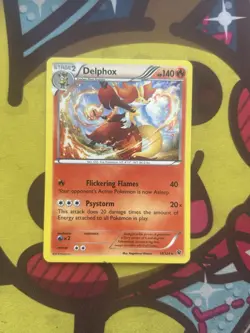 Pokemon Delphox 13/124 - Holo Rare - XY Fates Collide - Excellent - Image 1
