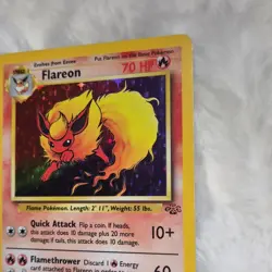 Pokemon Flareon Jungle 3/64 Holo Rare 1999 Stage 1 70 HP - Image 3