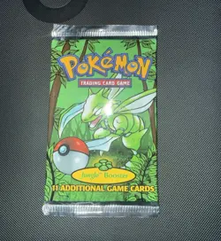 Wizards of the Coast Pokemon TCG Jungle Scyther Sealed Booster Pack 11 Cards - Image 1