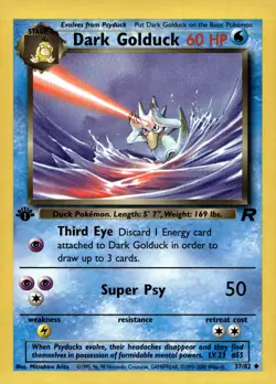 Dark Golduck #37/82 Team Rocket Near Mint or Better - 1st EDITION - Pokemon Card - Image 1