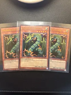 Thunder Dragon (LCKC-EN067) | Unlimited | Ultra Rare | NM 3x Play Set - A6 - Image 1
