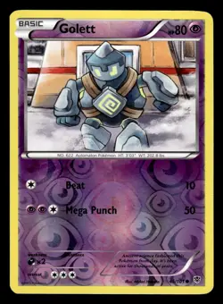 Golet 45/101 Reverse Holo BW Plasma Storm Pokemon Card - Image 1