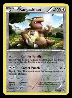Kangaskhan 71/101 Reverse Holo BW Plasma Storm Pokemon Card - Image 1