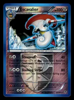 Escavalier 61/101 Reverse Holo Plasma Blast Pokemon Card - Image 1