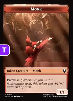 MTG Monk/Food Avatar Token Token Creature/Token Artifact Monk/Food NM - Image 1