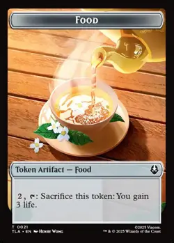 MTG Monk/Food Avatar Token Token Creature/Token Artifact Monk/Food NM - Image 2