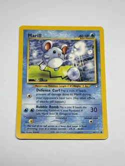 Pokemon Card Marill Neo Genesis 66/111 EXCELLENT Non-Holo Common WOTC NM TCG - Image 1