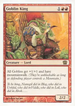 8th Edition #190 Goblin King - Image 1