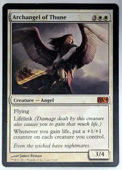 M14 ARCHANGEL OF THUNE LP Magic MTG Core Set 2014 Free Shipping! - Image 1
