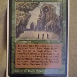 Wizards of the Coast MTG Enchantment Green 1994 Vintage Harold McNeill - Image 1