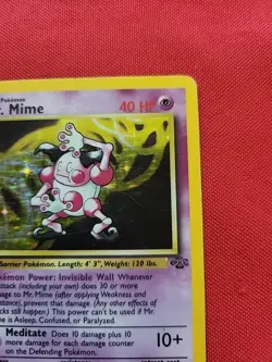 Pokemon: Mr. Mime 1st Edition #6/64 Holo Rare Jungle 1999 Vintage WOTC - MP - Image 5