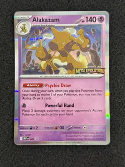 Alakazam Mega Evolution Pokemon Promo Holo 10 Potential🔥🔥 STAMPED￼ - Image 1