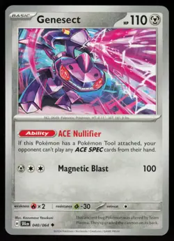 Genesect 040/064 Uncommon Shrouded Fable Pokemon Near Mint - Image 1