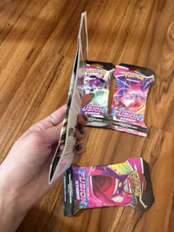 Pokemon TCG Sword And Shied Fusion Strike Hanger Packs Full Art Set Of 4 - Image 4