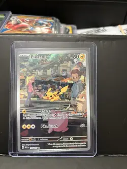 Pokemon Pikachu 173/165 Illustration Rare Scarlet & Violet 151 NM Condition - Image 1