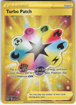TURBO PATCH 200/189 SECRET RARE DARKNESS ABLAZE POKEMON NM - Image 1