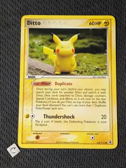 Ditto (Pikachu) 63/113 - Delta Species Common Pokemon TCG NM Yuka Morii - Image 1