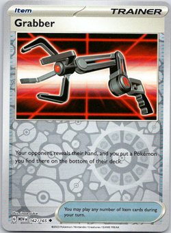 Pokemon Grabber 162/165 151 Uncommon Reverse Holo NM TCG - Image 1