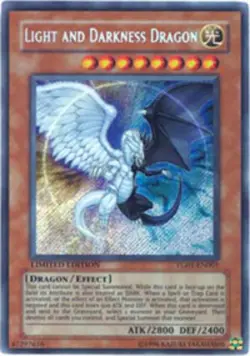 Lightly Played, English - 1 x YGO Light and Darkness Dragon - YG01-EN001 - Secre - Image 1