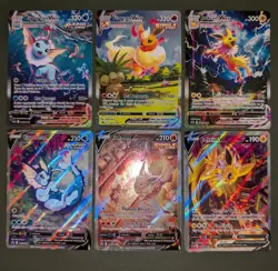Vaporeon - Flareon - Jolteon VMAX & V Promo Art Lot - 6 Card Lot - Image 2