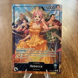 Rebecca Leader Alt Art OP15-039 One Piece Card English Version - Image 1
