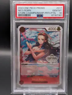 2023 ONE PIECE Promo Store Championship Participant Nico Robin PSA 10 - 7181 - Image 1