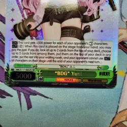 NIKKE Weiss Schwarz NIK/S117-E052S Yuni SR foil - Image 4