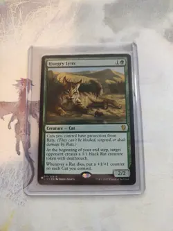 Hungry Lynx [Commander 2017] Magic MTG Near Mint NM Card - Image 1