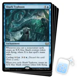 SHARK TYPHOON X4 Duskmourn: House Of Horror: Commander Magic MTG MINT CARD - Image 1