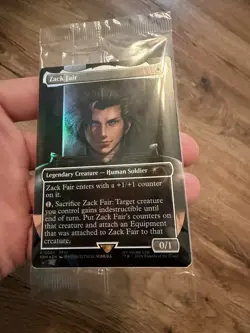 Sealed Zack Fair Magic the Gathering MTG Promo Card (FF7 Rebirth Switch 2 Bonus) - Image 1