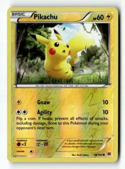 Pokemon Card Pikachu Reverse Holo LP XY - BREAKthrough 48/162 - Image 1