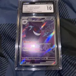 Pokemon Card CGC 10 Gengar AR Gem Pack Vol.3 03 07/07 Awesome Card - Image 1