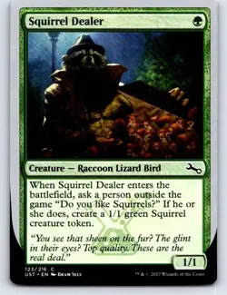 Squirrel Dealer 123 Common Unstable Magic: The Gathering Lightly Played - Image 1