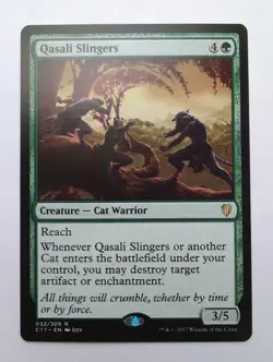 MTG Qasali Slingers (C17) Commander 2017 Regular Rare 033/309 - Image 1