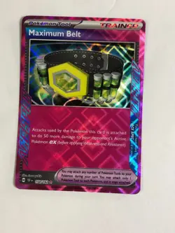 Pokemon TCG Temporal Forces Ace Spec Maximum Belt 154/162 Near Mint - Image 1