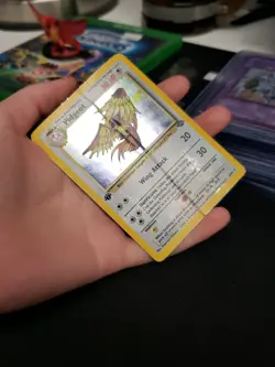 Pokemon TCG Pidgeot 1st Edition 8/64 Jungle Holo Rare Card WOTC 1999 DMG - Image 2