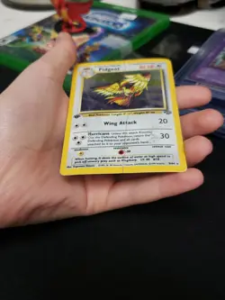 Pokemon TCG Pidgeot 1st Edition 8/64 Jungle Holo Rare Card WOTC 1999 DMG - Image 3