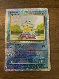 2002 Pokemon Legendary Collection Squirtle Reverse Holo #95/110 MP - Image 1