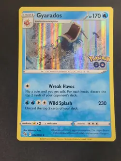 Pokemon TCG Gyarados Pokemon Go 022/078 Holo Holo Rare NM - Image 1