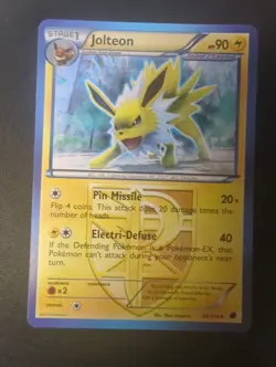 Jolteon - 34/116 - Pokemon Plasma Freeze Black & White Card Lp - Image 1