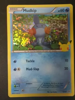 Pokemon TCG - Mudkip 19/25 Holo - 25th Anniversary McDonald's Promos - Mp - Image 1