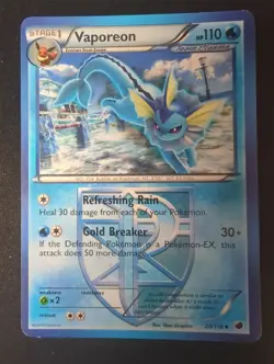 Vaporeon 20/116 Pokemon Plasma Freeze Team Plasma Uncommon Mp - Image 1