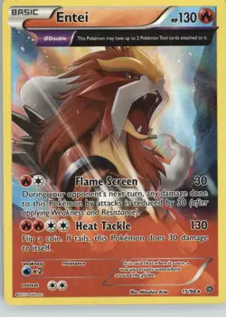 Entei 15/98 Holo Rare Ancient Origins Pokemon Holo MP - Image 1